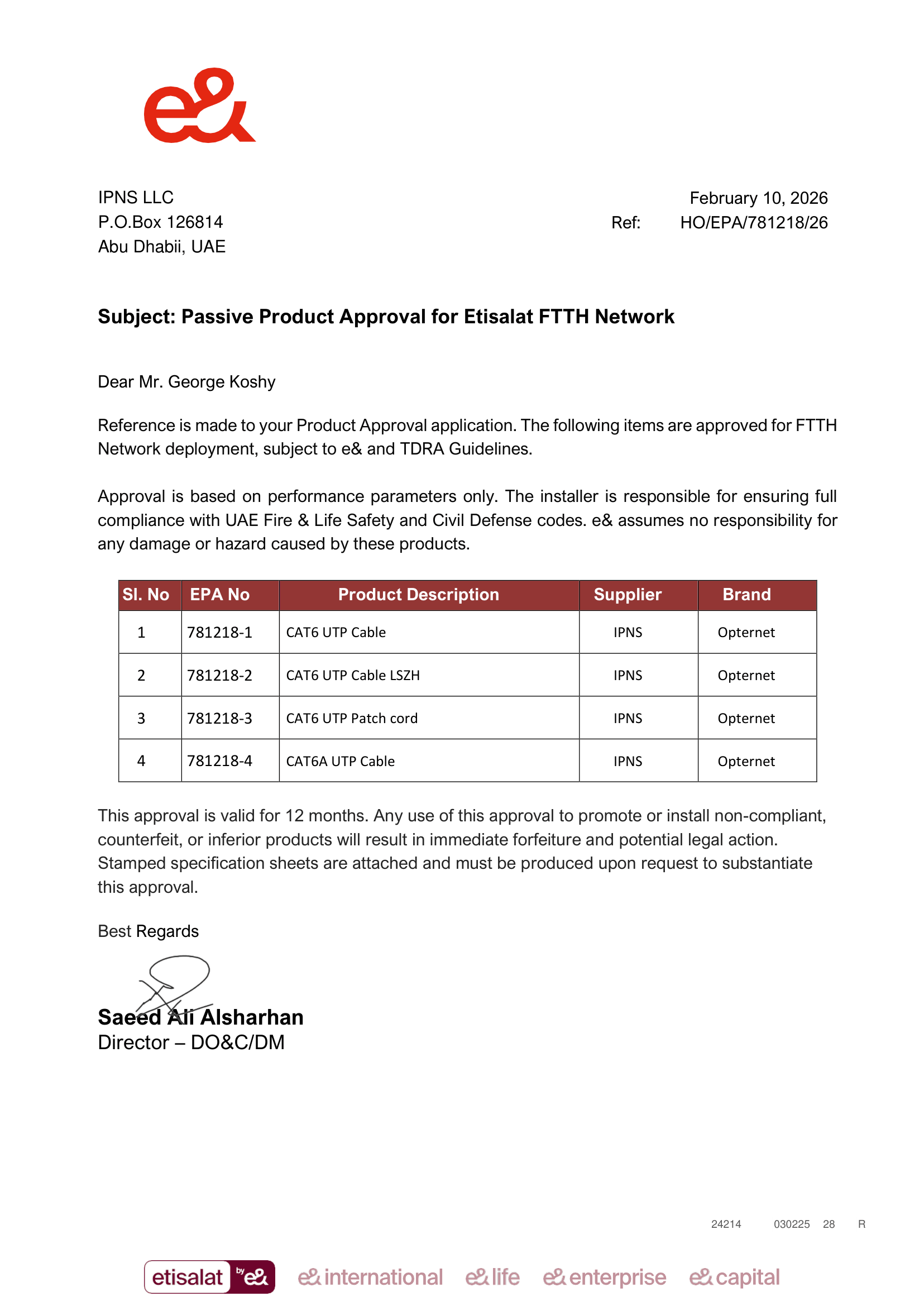 Certificate 1